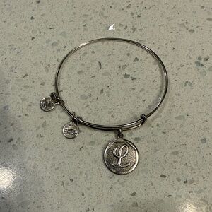 Alex and Ani Silver “L” Charm Bracelet